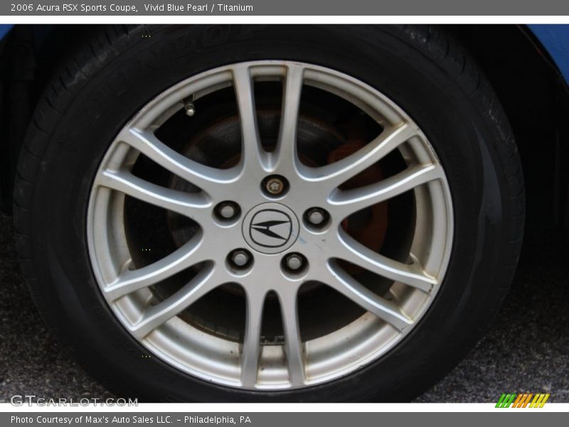 Vivid Blue Pearl / Titanium 2006 Acura RSX Sports Coupe