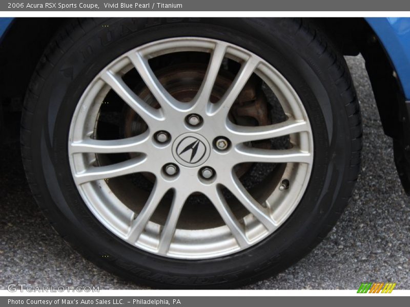 Vivid Blue Pearl / Titanium 2006 Acura RSX Sports Coupe