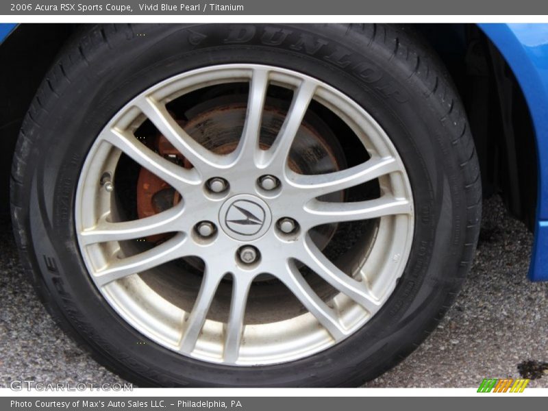Vivid Blue Pearl / Titanium 2006 Acura RSX Sports Coupe