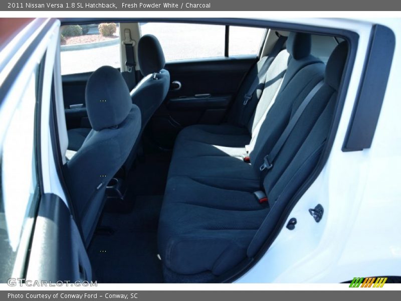 Fresh Powder White / Charcoal 2011 Nissan Versa 1.8 SL Hatchback