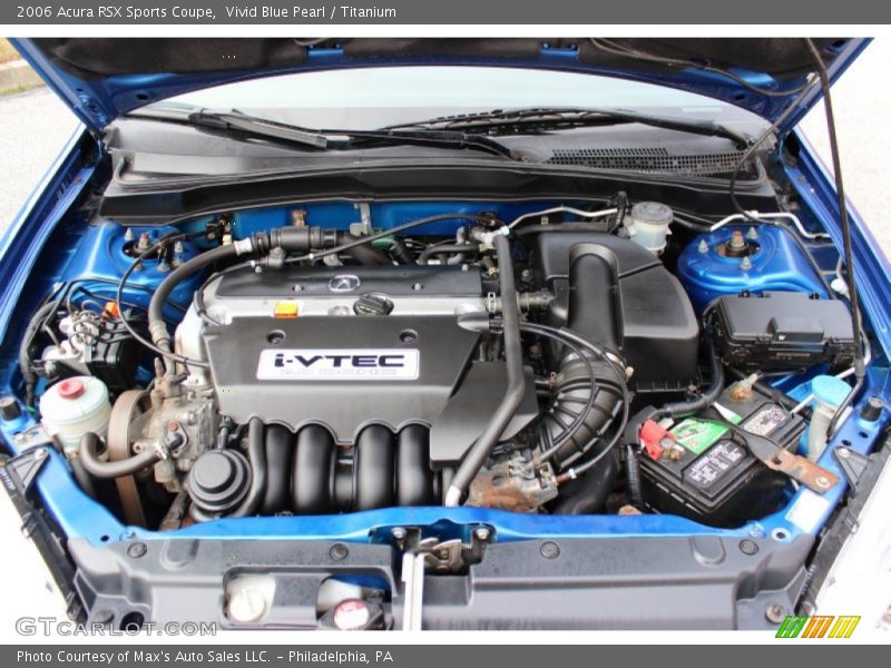Vivid Blue Pearl / Titanium 2006 Acura RSX Sports Coupe