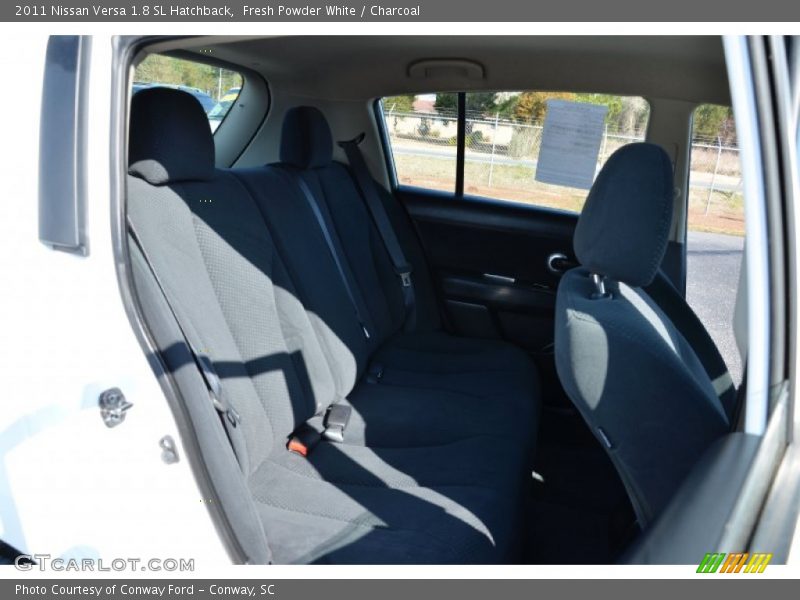 Fresh Powder White / Charcoal 2011 Nissan Versa 1.8 SL Hatchback