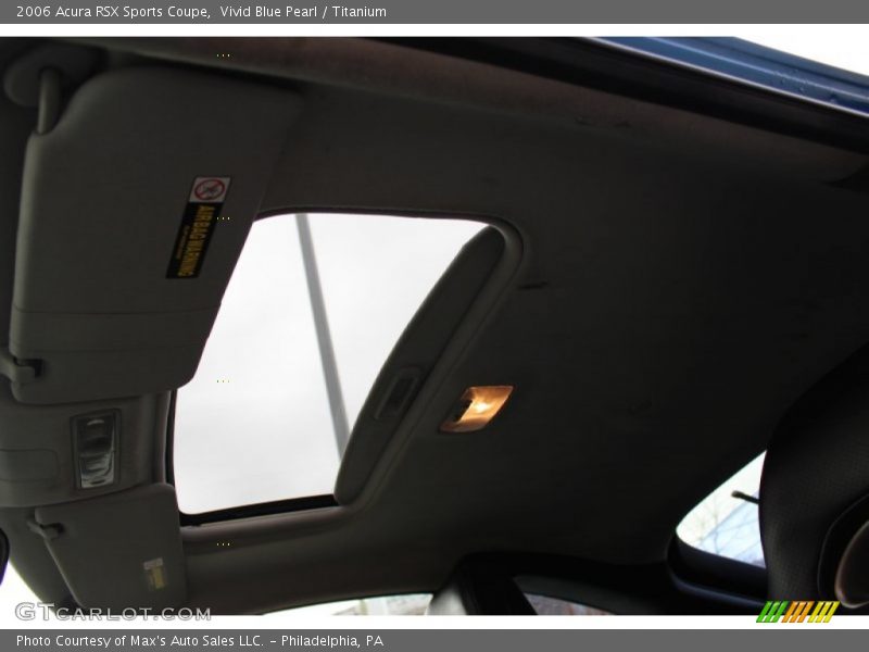 Vivid Blue Pearl / Titanium 2006 Acura RSX Sports Coupe