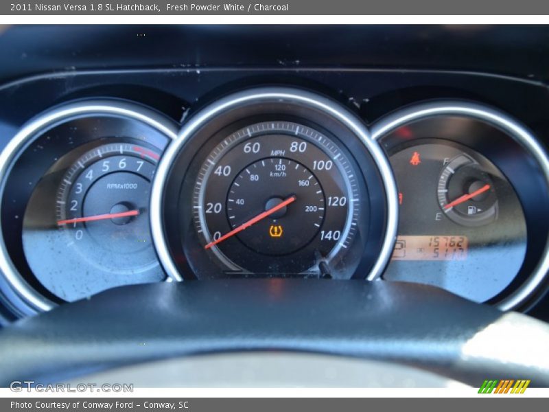 Fresh Powder White / Charcoal 2011 Nissan Versa 1.8 SL Hatchback