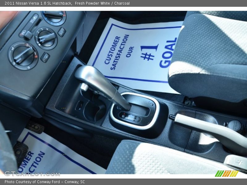 Fresh Powder White / Charcoal 2011 Nissan Versa 1.8 SL Hatchback