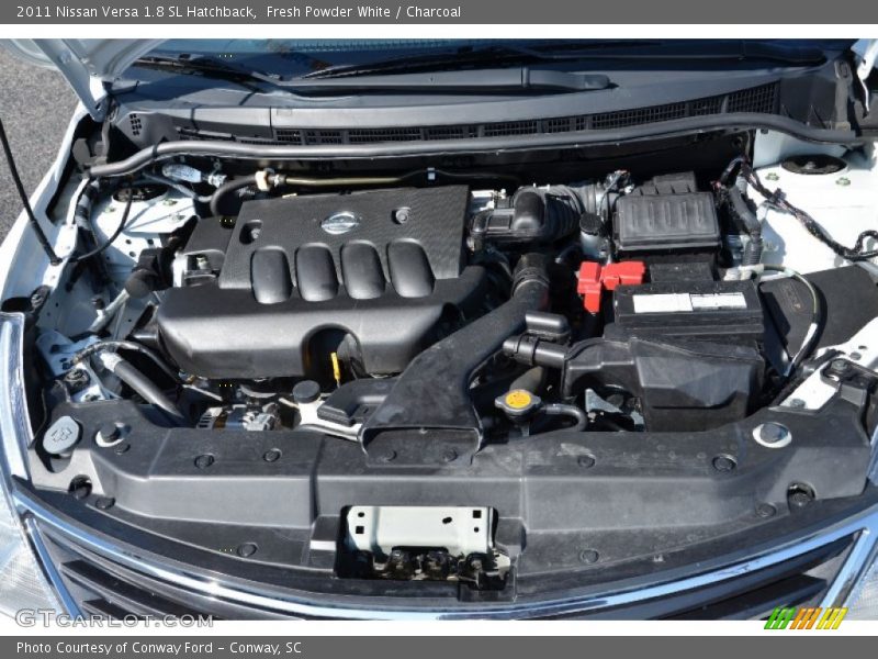 Fresh Powder White / Charcoal 2011 Nissan Versa 1.8 SL Hatchback