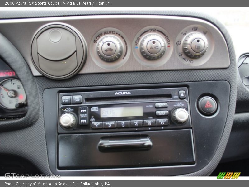 Vivid Blue Pearl / Titanium 2006 Acura RSX Sports Coupe