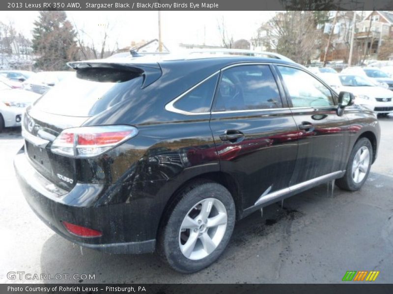 Stargazer Black / Black/Ebony Birds Eye Maple 2013 Lexus RX 350 AWD