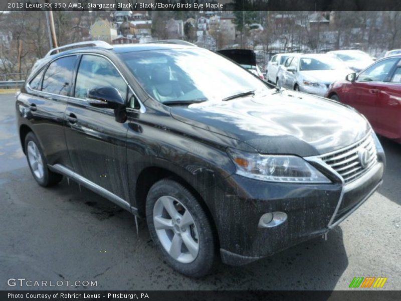Stargazer Black / Black/Ebony Birds Eye Maple 2013 Lexus RX 350 AWD