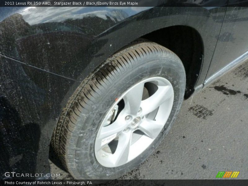 Stargazer Black / Black/Ebony Birds Eye Maple 2013 Lexus RX 350 AWD