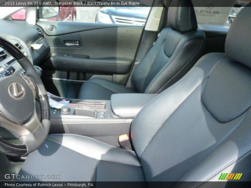 Stargazer Black / Black/Ebony Birds Eye Maple 2013 Lexus RX 350 AWD