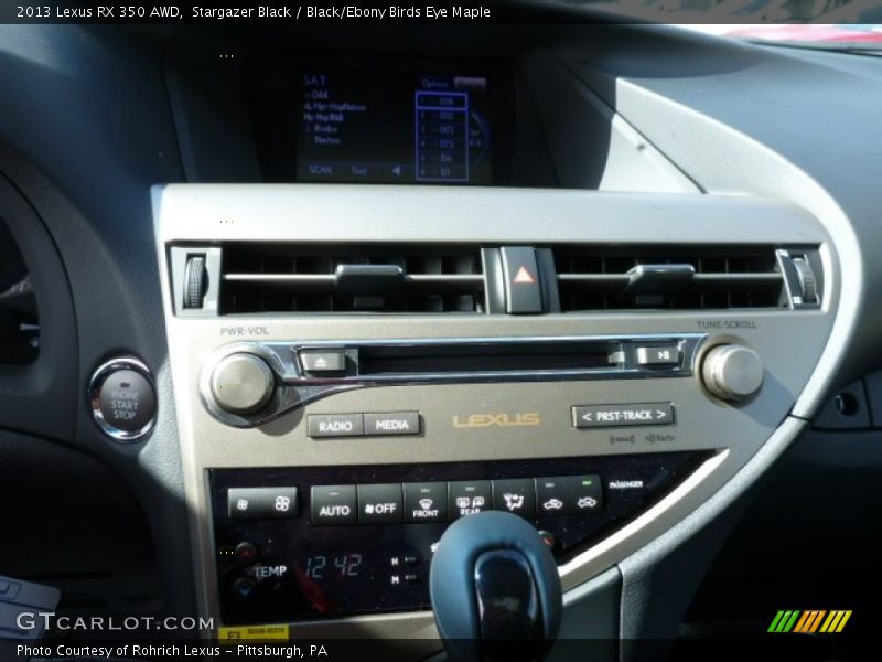 Stargazer Black / Black/Ebony Birds Eye Maple 2013 Lexus RX 350 AWD