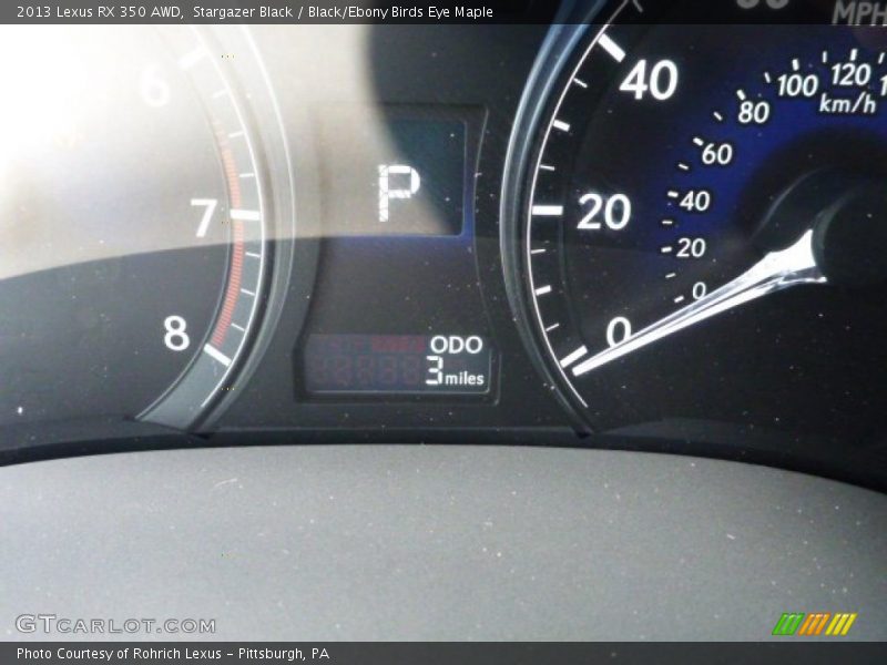 Stargazer Black / Black/Ebony Birds Eye Maple 2013 Lexus RX 350 AWD