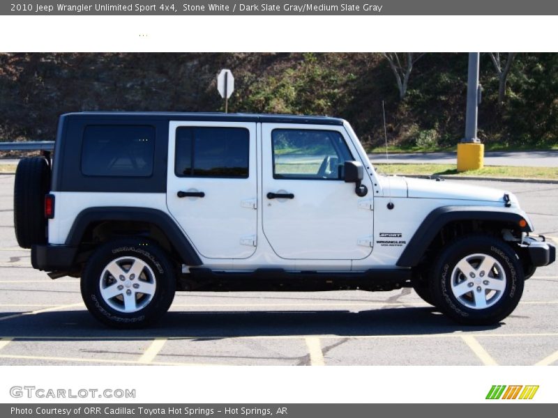 Stone White / Dark Slate Gray/Medium Slate Gray 2010 Jeep Wrangler Unlimited Sport 4x4