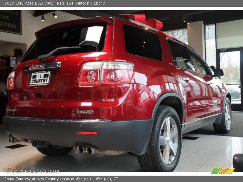 Red Jewel Tintcoat / Ebony 2010 GMC Acadia SLT AWD