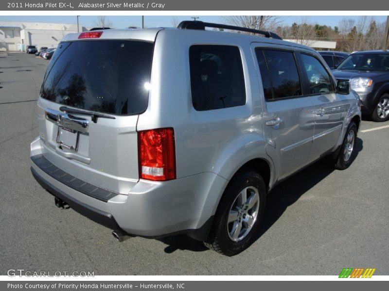 Alabaster Silver Metallic / Gray 2011 Honda Pilot EX-L
