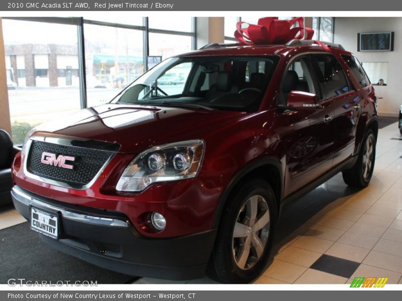 Red Jewel Tintcoat / Ebony 2010 GMC Acadia SLT AWD