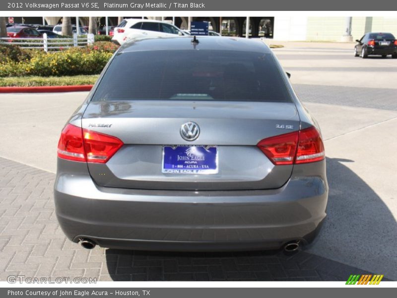 Platinum Gray Metallic / Titan Black 2012 Volkswagen Passat V6 SE