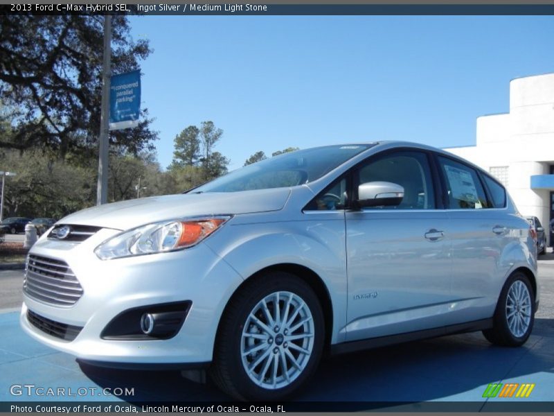Ingot Silver / Medium Light Stone 2013 Ford C-Max Hybrid SEL