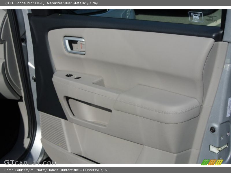 Alabaster Silver Metallic / Gray 2011 Honda Pilot EX-L