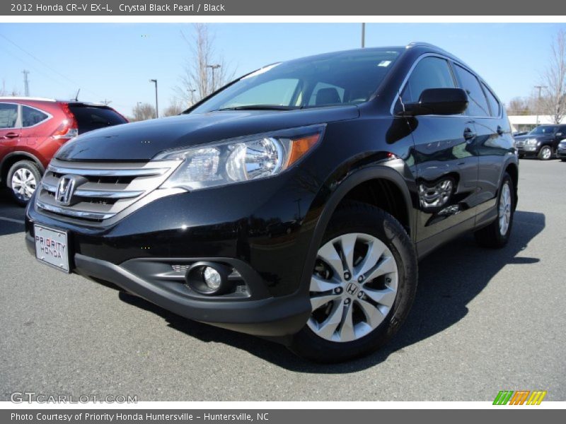 Crystal Black Pearl / Black 2012 Honda CR-V EX-L