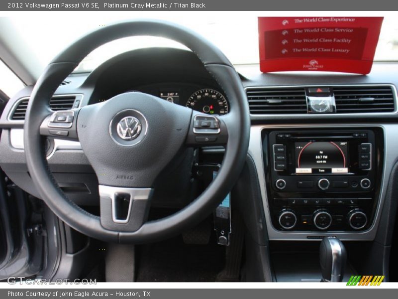 Platinum Gray Metallic / Titan Black 2012 Volkswagen Passat V6 SE