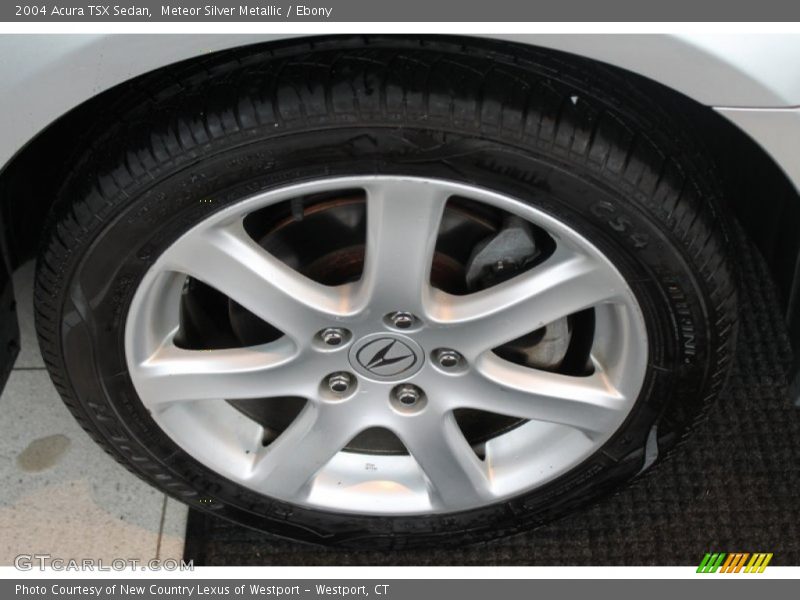 Meteor Silver Metallic / Ebony 2004 Acura TSX Sedan