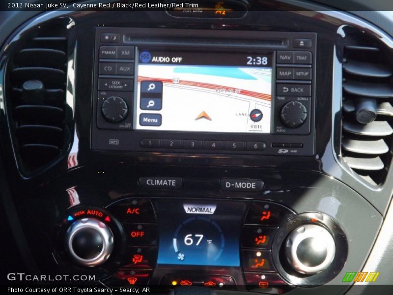 Cayenne Red / Black/Red Leather/Red Trim 2012 Nissan Juke SV