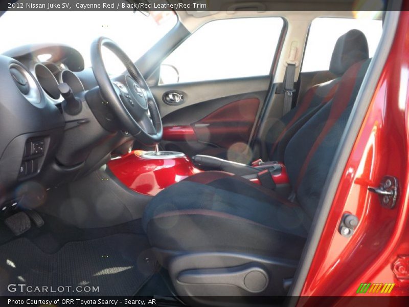 Cayenne Red / Black/Red Leather/Red Trim 2012 Nissan Juke SV