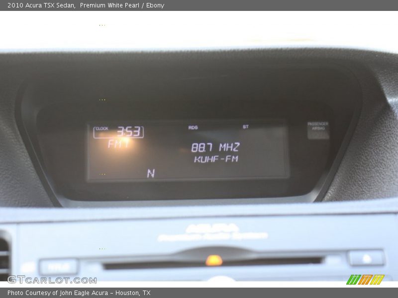 Premium White Pearl / Ebony 2010 Acura TSX Sedan