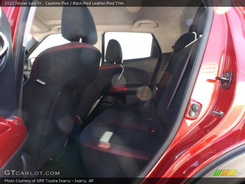 Cayenne Red / Black/Red Leather/Red Trim 2012 Nissan Juke SV