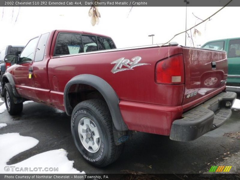 Dark Cherry Red Metallic / Graphite 2002 Chevrolet S10 ZR2 Extended Cab 4x4