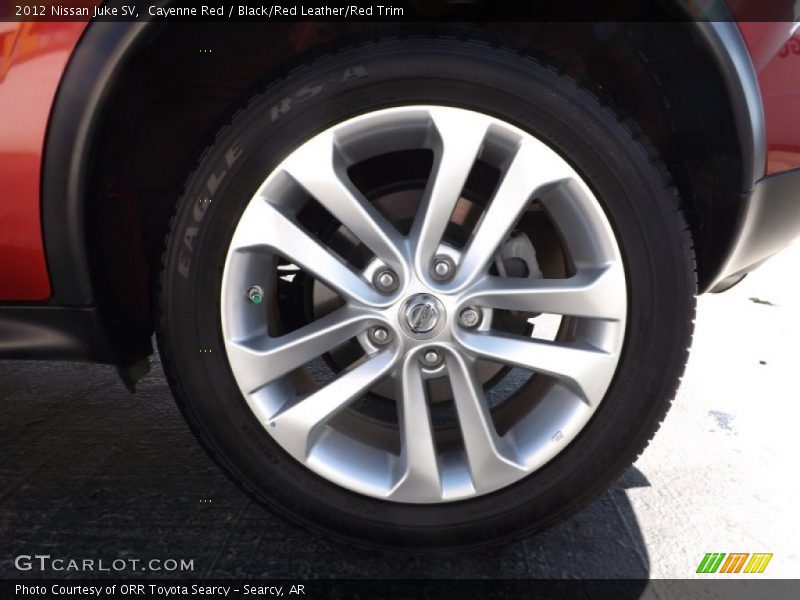 Cayenne Red / Black/Red Leather/Red Trim 2012 Nissan Juke SV