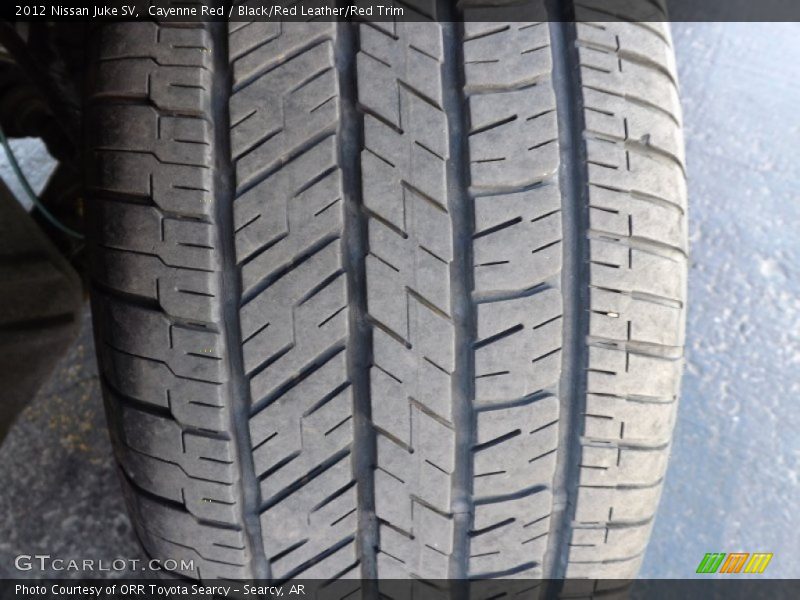 Cayenne Red / Black/Red Leather/Red Trim 2012 Nissan Juke SV