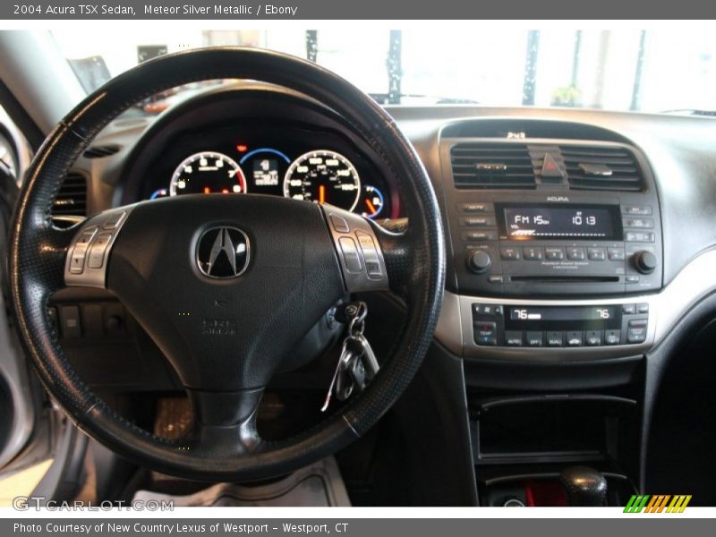 Meteor Silver Metallic / Ebony 2004 Acura TSX Sedan