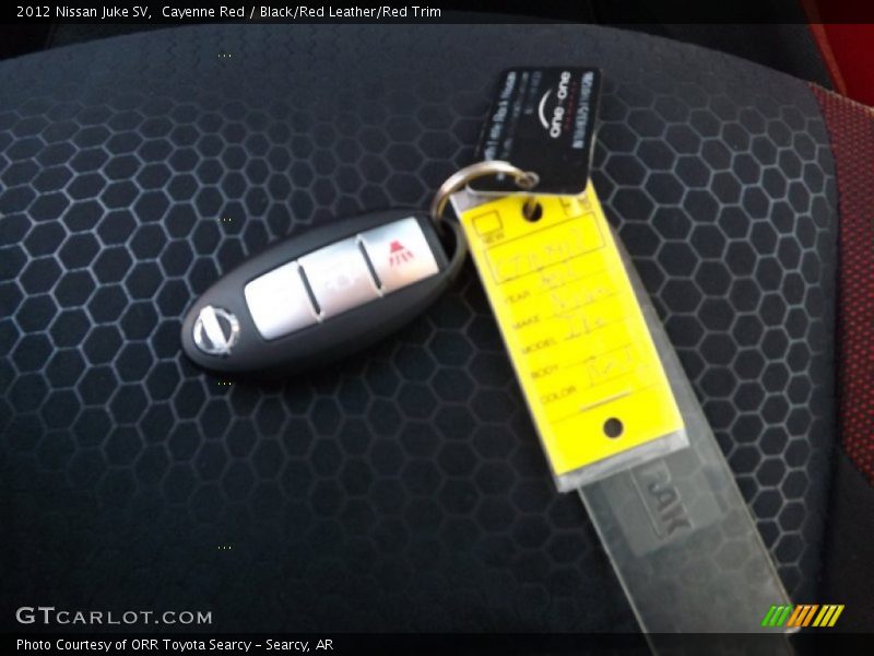 Cayenne Red / Black/Red Leather/Red Trim 2012 Nissan Juke SV