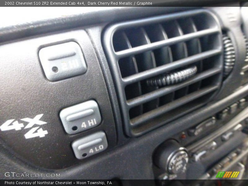 Dark Cherry Red Metallic / Graphite 2002 Chevrolet S10 ZR2 Extended Cab 4x4