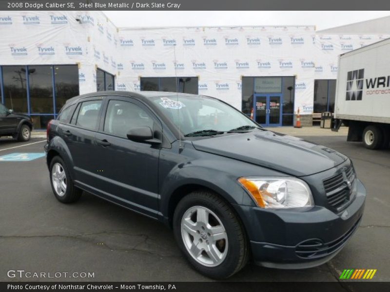 Steel Blue Metallic / Dark Slate Gray 2008 Dodge Caliber SE