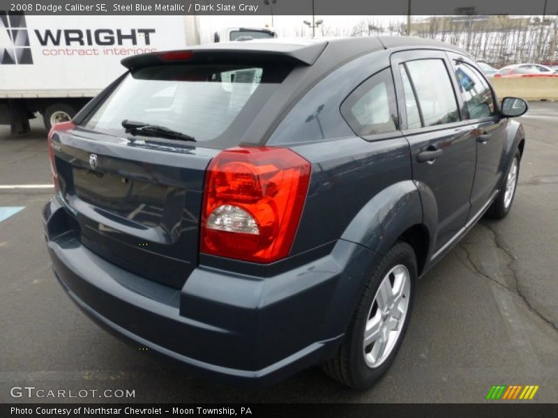 Steel Blue Metallic / Dark Slate Gray 2008 Dodge Caliber SE