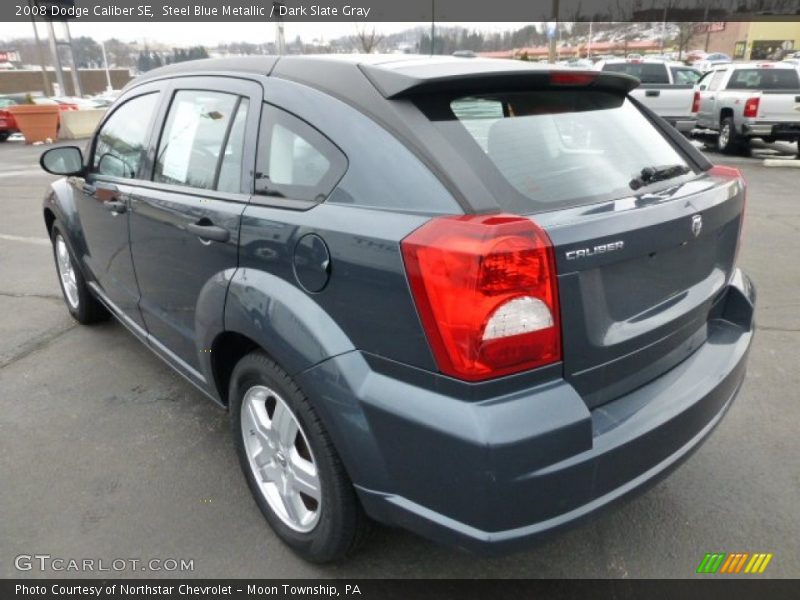 Steel Blue Metallic / Dark Slate Gray 2008 Dodge Caliber SE