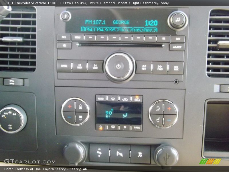 White Diamond Tricoat / Light Cashmere/Ebony 2011 Chevrolet Silverado 1500 LT Crew Cab 4x4