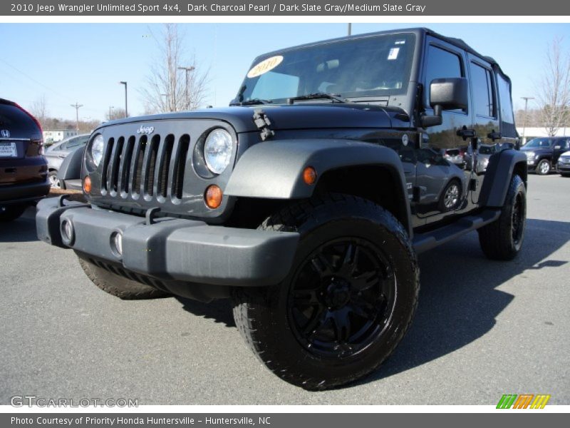 Dark Charcoal Pearl / Dark Slate Gray/Medium Slate Gray 2010 Jeep Wrangler Unlimited Sport 4x4