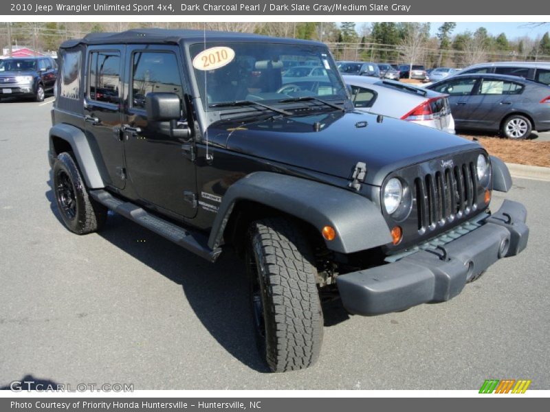 Dark Charcoal Pearl / Dark Slate Gray/Medium Slate Gray 2010 Jeep Wrangler Unlimited Sport 4x4