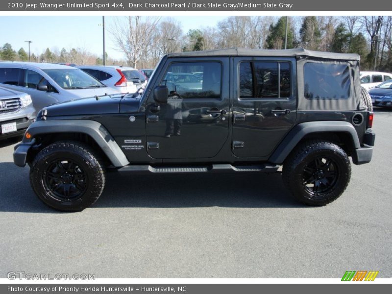 Dark Charcoal Pearl / Dark Slate Gray/Medium Slate Gray 2010 Jeep Wrangler Unlimited Sport 4x4