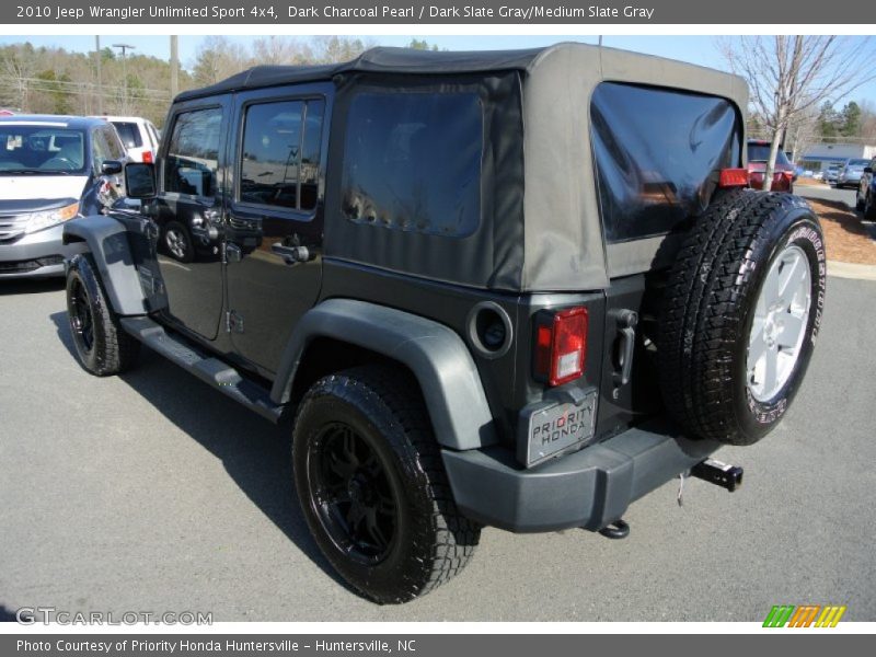 Dark Charcoal Pearl / Dark Slate Gray/Medium Slate Gray 2010 Jeep Wrangler Unlimited Sport 4x4