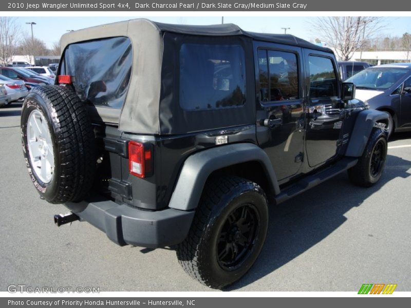 Dark Charcoal Pearl / Dark Slate Gray/Medium Slate Gray 2010 Jeep Wrangler Unlimited Sport 4x4