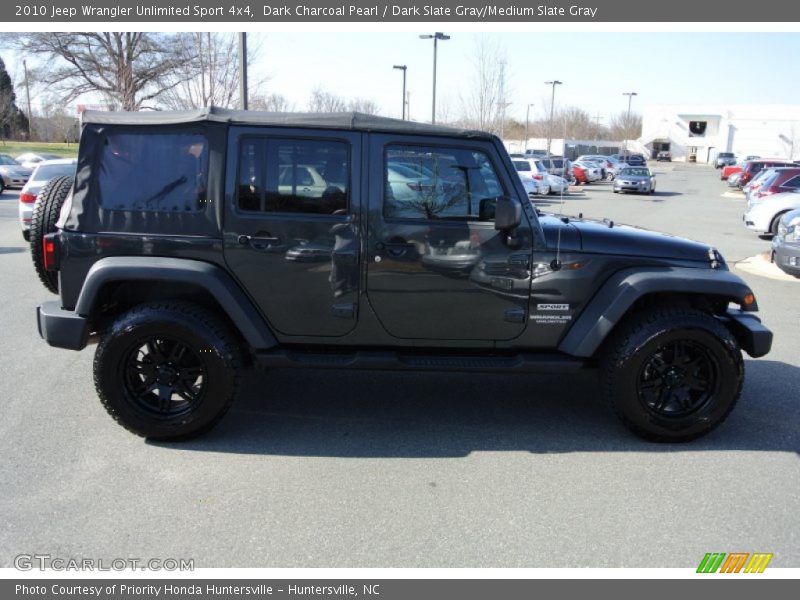 Dark Charcoal Pearl / Dark Slate Gray/Medium Slate Gray 2010 Jeep Wrangler Unlimited Sport 4x4