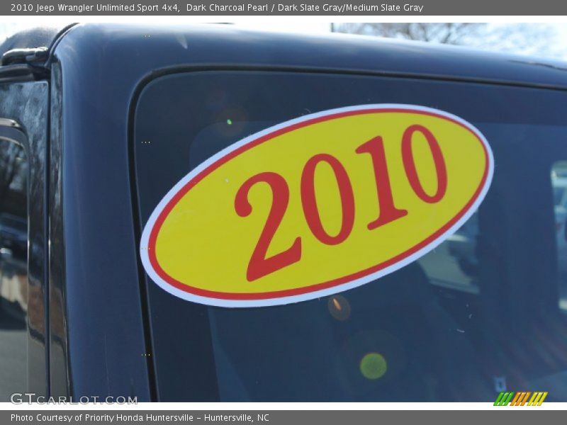 Dark Charcoal Pearl / Dark Slate Gray/Medium Slate Gray 2010 Jeep Wrangler Unlimited Sport 4x4