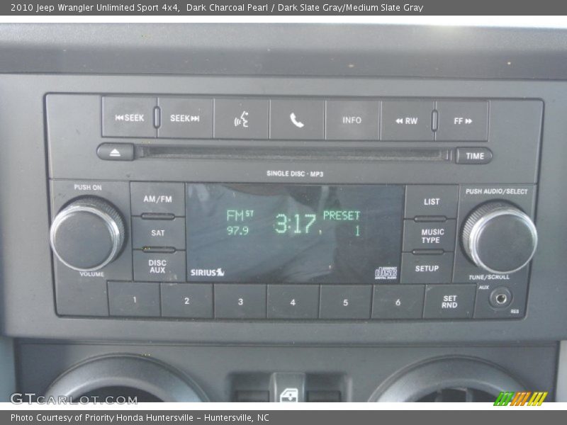 Dark Charcoal Pearl / Dark Slate Gray/Medium Slate Gray 2010 Jeep Wrangler Unlimited Sport 4x4