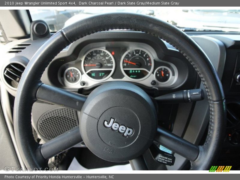 Dark Charcoal Pearl / Dark Slate Gray/Medium Slate Gray 2010 Jeep Wrangler Unlimited Sport 4x4